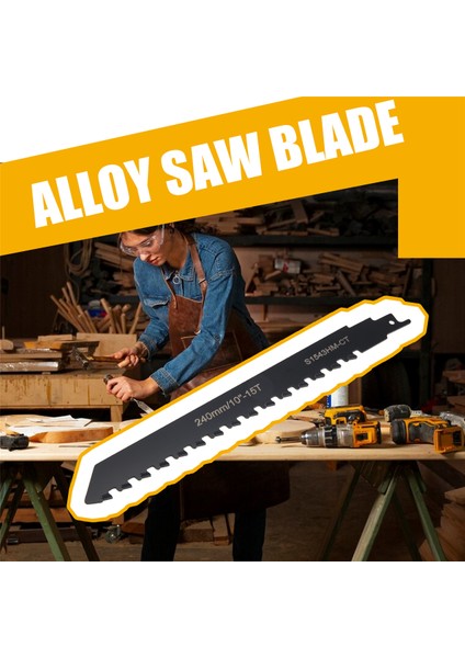 Gözenekli Beton, Elyaf Çimento ve Tuğla Kesmek Için Alternatif Hareketli Testere Bıçağı Karbür Tungsten Karbür 240MM/9,45 Inç (Yurt Dışından) fırsatları