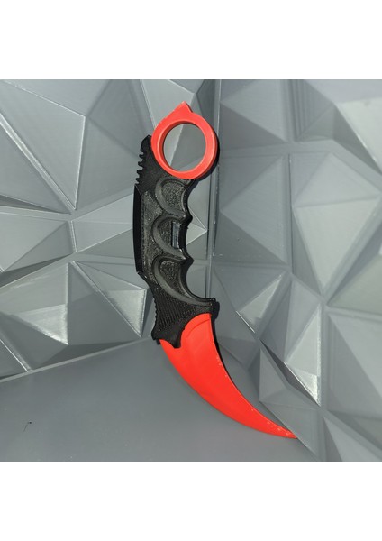 Karanbit Tarzı Dekoratif Koleksiyon Ürünü – Kırmızı Renk – 3D Baskı Koleksiyon Ürünü fırsatları