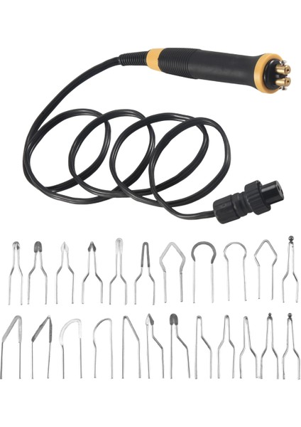 1/adet Elektrokoter Kalem Pirografi Makinesi Sap Lehim Ucu 23/adet Kabak, Tahta, Deri, Kabuk Için (Yurt Dışından)