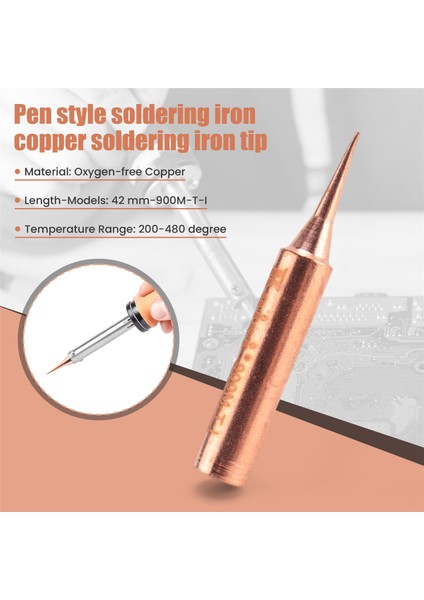 Kaisi Oksijensiz Bakır Lehimleme Demiri Ucu 900M-TI Lehim Istasyonu Aletleri Demir Uçları (Yurt Dışından) fırsatları