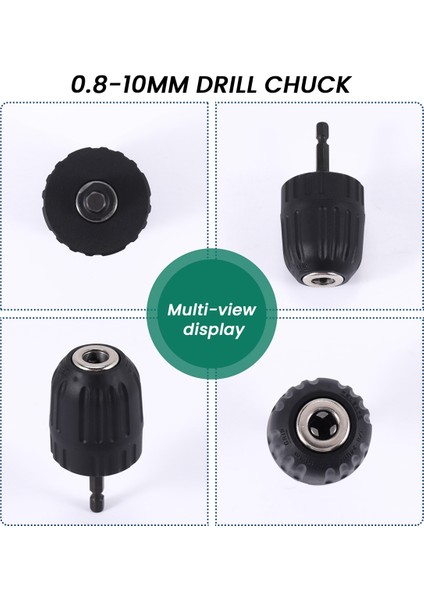 Anahtarsız Matkap Mandren Dönüştürücü 3/8 Inç 24UNF + 1/4 Inç Altıgen Şaft Sds Adaptörü 0,8-10 mm (Yurt Dışından) indirimleri