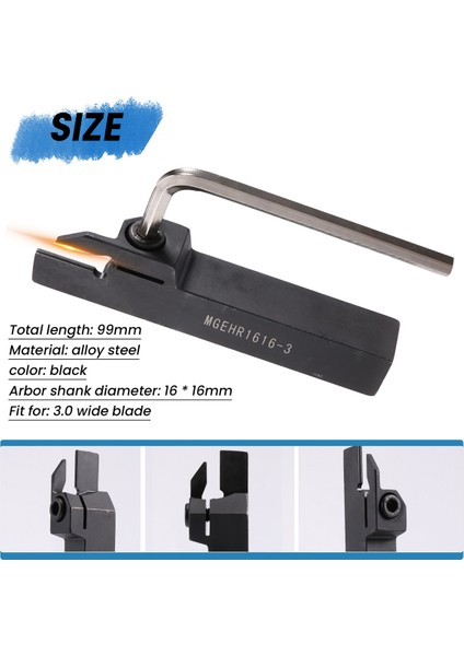MGEHR1616-3 Torna Tezgahı Kesme Yiv Açma Bölme Takım Tutucu MGMN300 Ek Parçası Cnc (Yurt Dışından) fırsatları