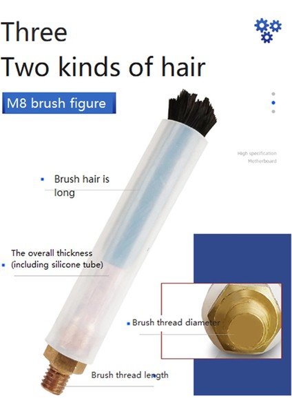 M8 Dişli Karbon Fiber Kaynak Temizleme Fırçası Tıg Veya Mıg Kaynağından Sonra Çelik Kaynaklarını Temizlemek, Pasifleştirmek ve Parlatmak Için Kullanılır (Yurt Dışından) indirimleri