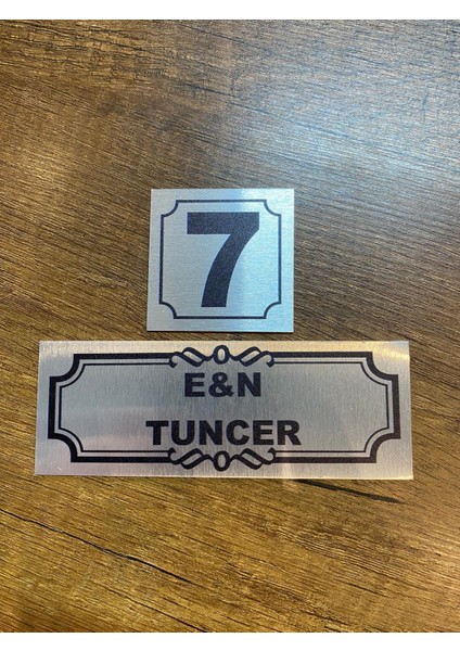 Metal Kapı İsimliği Gold Düz Besmele 0016 modelleri