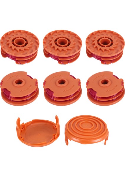 Worx WA0007 WG116 WG119 Misinalı Çim Biçme Makinesi Kenar Kesme Makinesi Makarası Misina Dolumları Parçaları Otomatik Beslemeli Ot Ayıklayıcı Yedek Makaraları (Yurt Dışından) modelleri