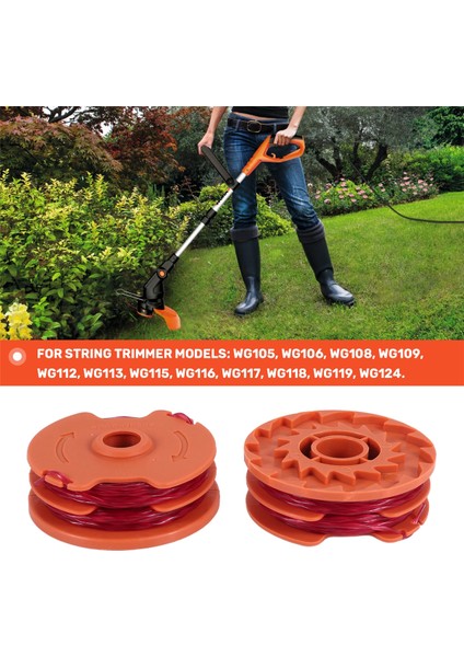 Worx WA0007 WG116 WG119 Misinalı Çim Biçme Makinesi Kenar Kesme Makinesi Makarası Misina Dolumları Parçaları Otomatik Beslemeli Ot Ayıklayıcı Yedek Makaraları (Yurt Dışından) indirimleri