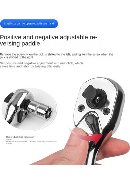 72 Dişli Cırcırlı Soket Anahtarı Mini 3/8 Inç 1/2 Inç Çift Uçlu Tork Anahtarı Anahtar Çubuğu Tornavida Uç Aleti (Yurt Dışından) indirimleri