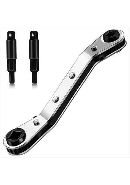 Klima Vanası Cırcır Anahtarı ve 2 Altıgen Uç Adaptör Kiti (Yurt Dışından)