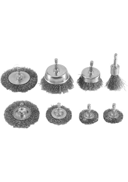 Parça Tel Fırça Tekerleği Bardak Fırça Seti 1/4 Inç Altıgen Şaftlı Kaba Kıvrımlı Karbon Çelik Tel Tekerlek Pas Temizleme Için (Yurt Dışından) modelleri