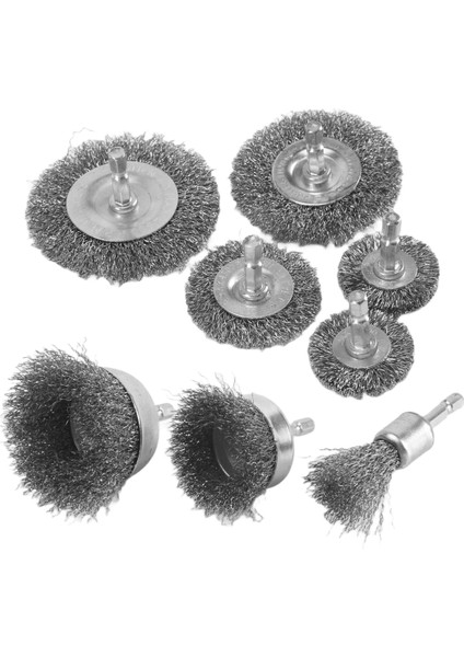 Parça Tel Fırça Tekerleği Bardak Fırça Seti 1/4 Inç Altıgen Şaftlı Kaba Kıvrımlı Karbon Çelik Tel Tekerlek Pas Temizleme Için (Yurt Dışından) fırsatları