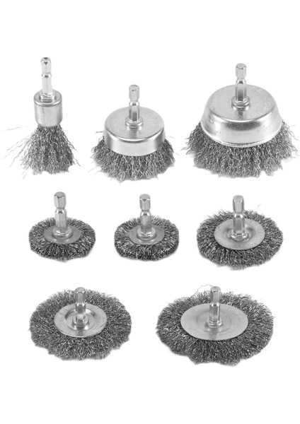 Parça Tel Fırça Tekerleği Bardak Fırça Seti 1/4 Inç Altıgen Şaftlı Kaba Kıvrımlı Karbon Çelik Tel Tekerlek Pas Temizleme Için (Yurt Dışından) indirimleri
