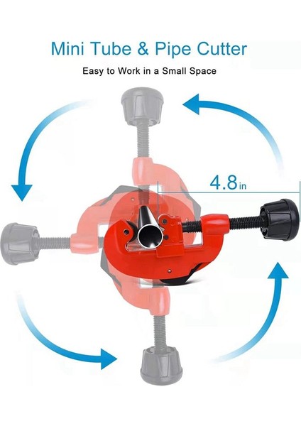 Boru Kesme Aleti, Temiz Kesimler, 1/8 Ila 1-1/4 Ayarlanabilir Mini Boru Kesici (Yurt Dışından) indirimleri
