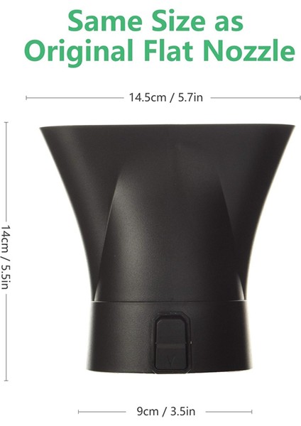 AN5300 Ego 530 Cfm 575 Cfm LB5300 LB5302 Yaprak Üfleyiciler Için Düz Üfleyici Nozulu, Siyah (Yurt Dışından) modelleri