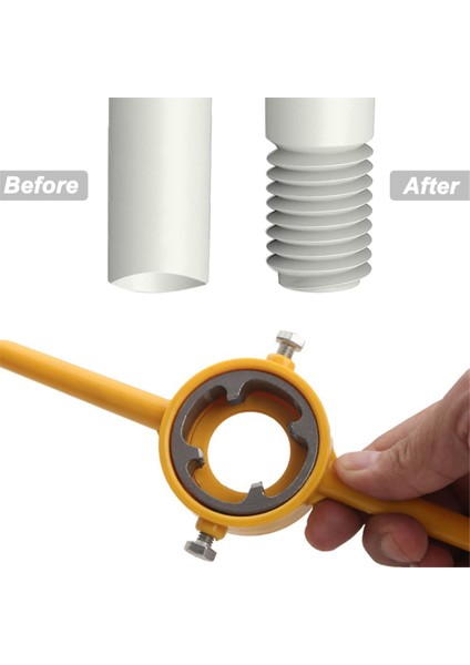 6 Adet Pvc Diş Açma Aleti Boru Diş Açma Sıhhi Tesisat Alet Seti 3 Kalıplı Yuvarlak Boru Kalıp Seti 1/2 Inç, 3/4 Inç ve 1 Inç Npt Kalıp Seti (Yurt Dışından) indirimleri