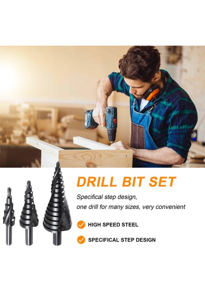 3 Adet 4-32 mm Hss Kobalt Kademeli Matkap Ucu Seti Azot Yüksek Hızlı Çelik Spiral Metal Koni Üç Köşeli Şaft Delik Kesici (Yurt Dışından) fırsatları