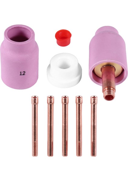 WP17, WP18, WP26 Tıg Pens Gövdeleri, Yedek Parça Takımı Aksesuarları Için 9 Adet Tıg Kaynak Torcu Büyük Uzun Gaz Merceği ve Alümina Kap (Yurt Dışından) fiyatları