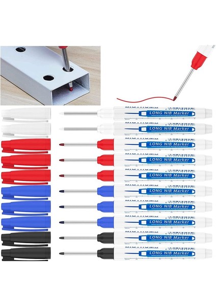 10 Adet Derin Delik Işaretleyici Kalem, Marangozluk Plastik Metal Cam Işaretleme Aracı (Yurt Dışından) indirimleri