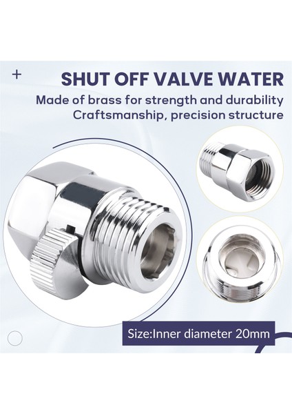 Kaliteli El Duşu ve Bide Akış Kontrol Vanası Banyo Pirinç Anahtar Vanası Tuvalet Bide Musluk Aksesuarları (Yurt Dışından) fırsatları