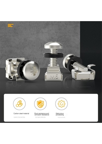 50 Adet M6X16MM Kabin Vidaları, Raf Montaj Kafes Somunları, Vida Rondelaları, Sunucu Şasisi Dağıtım Rafları, Yönlendiriciler, Siyah (Yurt Dışından) fırsatları