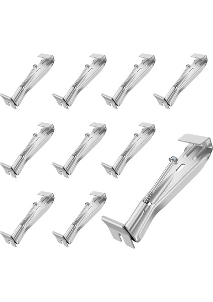Inç 10'lu Paket Oluk Askıları, Önceden Takılmış Vidalarla, Sarkmış Yağmur Oluklarını Onarmak Için Alüminyum Oluk Braketleri (Yurt Dışından)