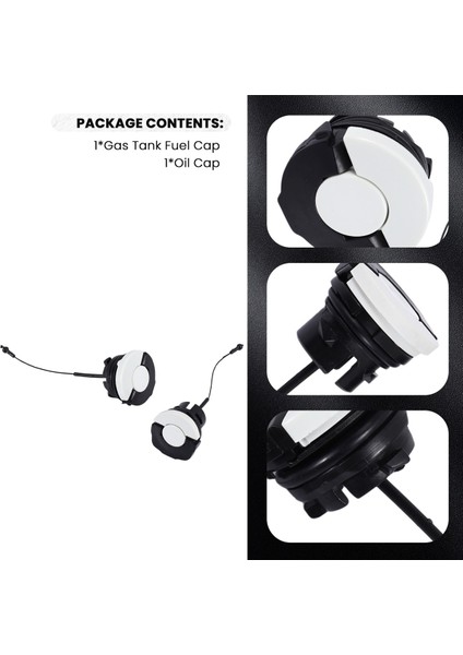 Yakıt Gaz Yağı Dolum Kapağı Stıhl MS200 MS210 MS230 MS250 MS260 Testerelerine Uygundur (Yurt Dışından) indirimleri