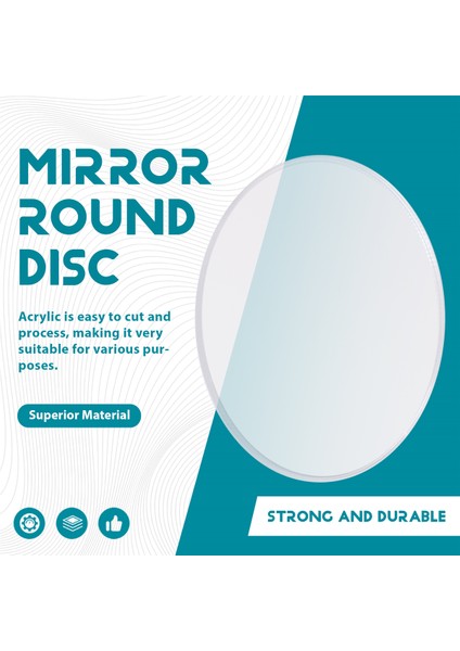 Şeffaf 3mm Kalınlığında Ayna Akrilik Yuvarlak Disk Çapı: 85MM (Yurt Dışından) fırsatları