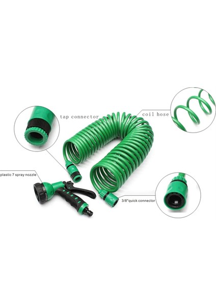 Eva Bahçe Teleskopik Yaylı Boru Bahçe Hortumu Plastik Çok Amaçlı Araba Yıkama Su Püskürtme Sistemi Bahçe Için (Yurt Dışından) fırsatları
