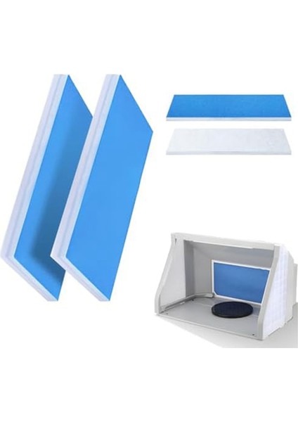 Parçalı Sprey Kabini Filtresi, Sprey Kabini Filtre Seti, Sprey Boyama Tutkunları Için Çift Katmanlı Tasarım, Sprey Kabinleri (Yurt Dışından)