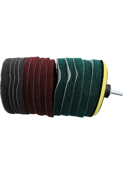 16 Adet 5 Inç 3 Farklı Renkte Ovma Pedleri Matkapla Çalışan Fırça Fayans Ovma Pedleri Temizleme Kiti, Aşındırıcı Parlatma Pedleri Yedek 1 Adet Kanca Ataşmanı Ev Temizliği Için (Yurt Dışından) modelleri