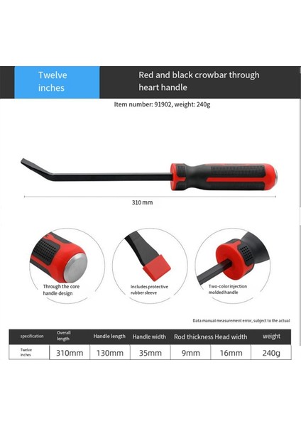 Çok Işlevli Uzun Kaldıraç Lastiği Ağır Hizmet Tipi Levye Darbe Kapağı Çivi Sökücü Araba Tamir Cv-R Sökme El Aletleri 8 Inç (Yurt Dışından) indirimleri