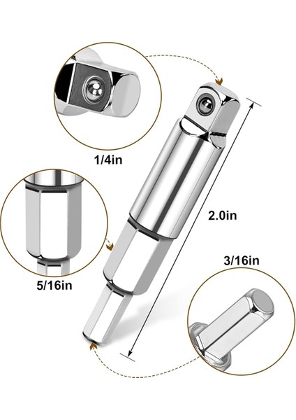 Altıgen Uç Adaptörü ile Vana Çekirdeği Sökme Aleti ve Hvac Servis Anahtarı Seti, Sae 1/4 ve 5/16 Port Boyutu, 10 Adet Vana Çekirdeği Et (Yurt Dışından) modelleri