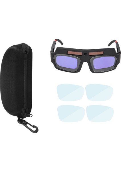 Güneş Enerjili Otomatik Kararan Kaynak Maskesi, Kask, Gözlük, Kaynakçı Gözlüğü, Ark Darbe Önleyici Lens ve Saklama Kutusu (Yurt Dışından) modelleri