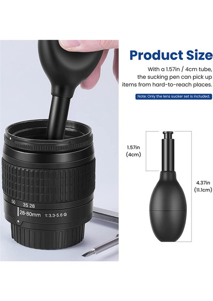 Lens Emici Kiti 7 Değiştirilebilir Vakumlu Sekiz Bir Arada Güçlü Emiş Manuel Vakumlu Emiş Kalemi Lens Çekici (Yurt Dışından) fırsatları