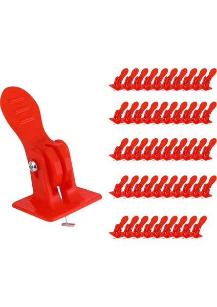 50 Adet Yeni Kırmızı Karo Hızlı Düzleştirici Karo Düzeltme Sistemi Karo Döşeme Aleti Konumlandırma Düzleştiricisi Duvar Karolarını Döşemek Için Kullanılır. (Yurt Dışından)