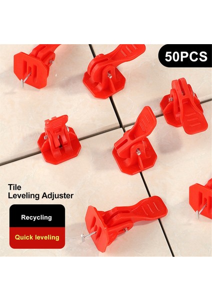 50 Adet Yeni Kırmızı Karo Hızlı Düzleştirici Karo Düzeltme Sistemi Karo Döşeme Aleti Konumlandırma Düzleştiricisi Duvar Karolarını Döşemek Için Kullanılır. (Yurt Dışından) modelleri