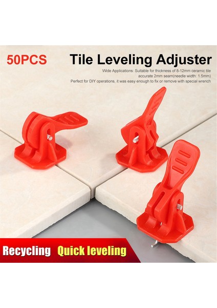 50 Adet Yeni Kırmızı Karo Hızlı Düzleştirici Karo Düzeltme Sistemi Karo Döşeme Aleti Konumlandırma Düzleştiricisi Duvar Karolarını Döşemek Için Kullanılır. (Yurt Dışından) fırsatları