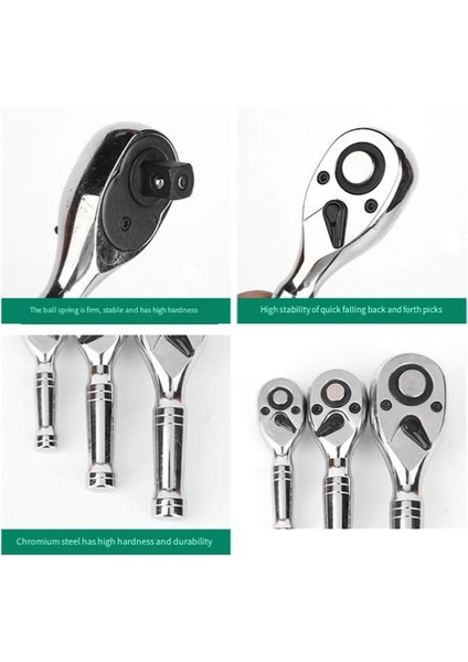 1/4 Inç 3/8 Inç 1/2 Inç Mini Cırcırlı Anahtar 72 Dişli Anahtar Taşınabilir Tork Anahtarları Hızlı Soket Cırcırlı Anahtar El Aletleri (Yurt Dışından) fiyatları