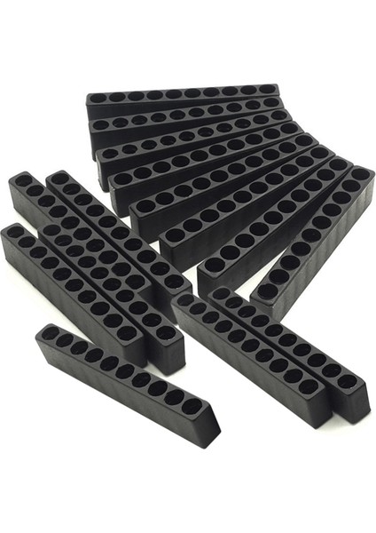 15 Adet 10 Delikli Altıgen Şaftlı Tornavida Uç Tutucu Plastik Başlıklı Saklama Matkap Standı Güç Aksesuarları Için (Yurt Dışından)