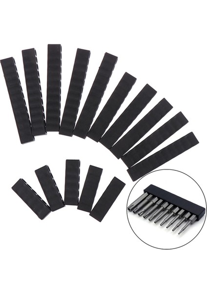 15 Adet 10 Delikli Altıgen Şaftlı Tornavida Uç Tutucu Plastik Başlıklı Saklama Matkap Standı Güç Aksesuarları Için (Yurt Dışından) fırsatları