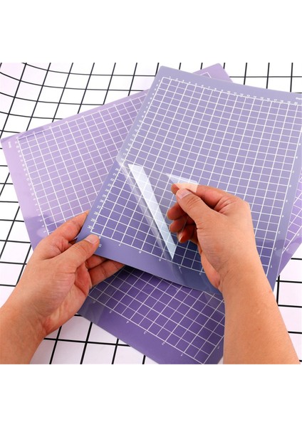 8,5X12 Inç Kesme Matı (Güçlü Tutuş), 3 Adet Yapışkanlı Kesme Matı Yeniden Kullanılabilir Güçlü Tutuşlu Makine Matı Yedeği (Mor) (Yurt Dışından) fırsatları