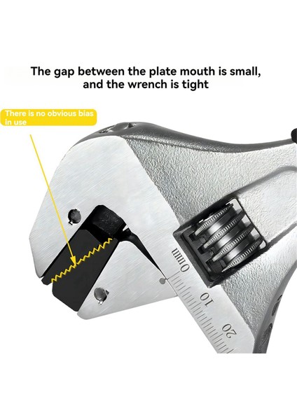 Cırcırlı Ayarlanabilir Anahtar Kendiliğinden Sıkmalı Ayarlanabilir Anahtar Çok Işlevli Büyük Açıklıklı Banyo Anahtarı 8 Inç (Yurt Dışından) indirimleri