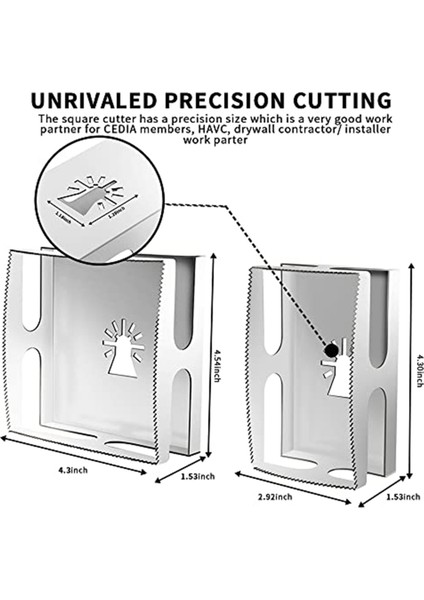 Soket Yiv Açma Makinesi Gravür, Titreşimli Alet Için Kare Delik Kesme Aleti, Alçıpan, Plastik Metal ve Ahşap Için Uygun (Yurt Dışından) fırsatları