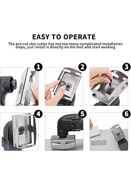 Soket Yiv Açma Makinesi Gravür, Titreşimli Alet Için Kare Delik Kesme Aleti, Alçıpan, Plastik Metal ve Ahşap Için Uygun (Yurt Dışından) indirimleri