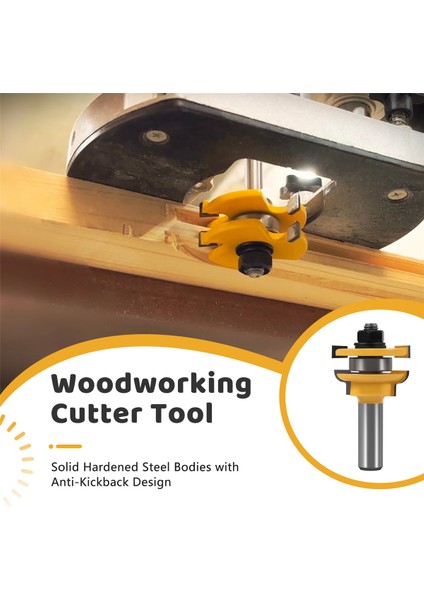 Adet 1/2 Inç Saplı Ray ve Bıçak Kesici Panel Dolap Freze Uçları Seti Freze Kesici Elektrikli Aletler Kapı Bıçağı Ahşap Kesici (Yurt Dışından) fırsatları
