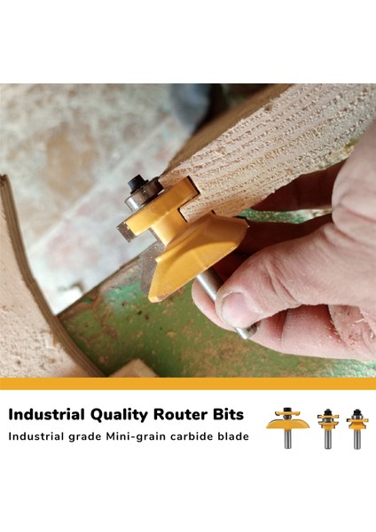 Adet 1/2 Inç Saplı Ray ve Bıçak Kesici Panel Dolap Freze Uçları Seti Freze Kesici Elektrikli Aletler Kapı Bıçağı Ahşap Kesici (Yurt Dışından) indirimleri