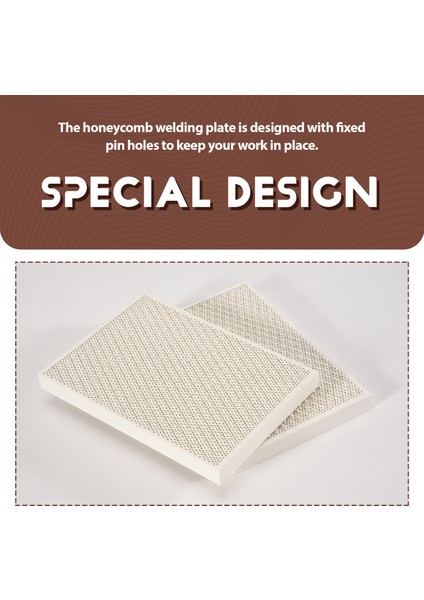 2 Adet Petek Seramik Lehimleme Panoları, Petek Panel Lehimleme, Mücevher Lehimleme Bloğu Yapma Aletleri, Lehim Parçaları (Yurt Dışından) indirimleri