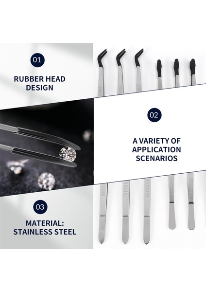 Adet Kauçuk Uçlu Cımbız Pvc Silikon Hassas Cımbız Laboratuvar Endüstriyel Hobi El Sanatları Cımbız Aleti (Siyah) (Yurt Dışından) indirimleri