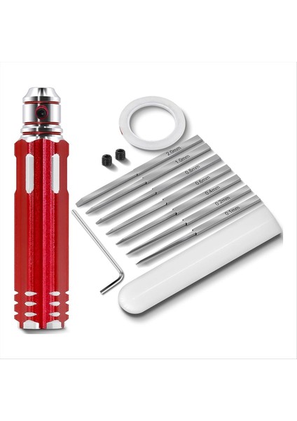 Prime Model Scriber Gundam Reçine Oymalı Çizici Çizgi Kesme Aleti Kırmızı (Yurt Dışından)