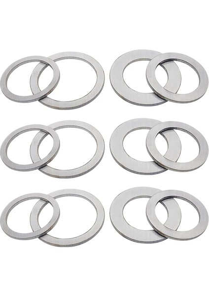 Testere Bıçağı Adaptör Halkası Seti Testere Bıçağı Burcu Açı Taşlama Makinesi Iç Açıklık Dönüşüm Contası (12'li Paket) (Yurt Dışından) fırsatları