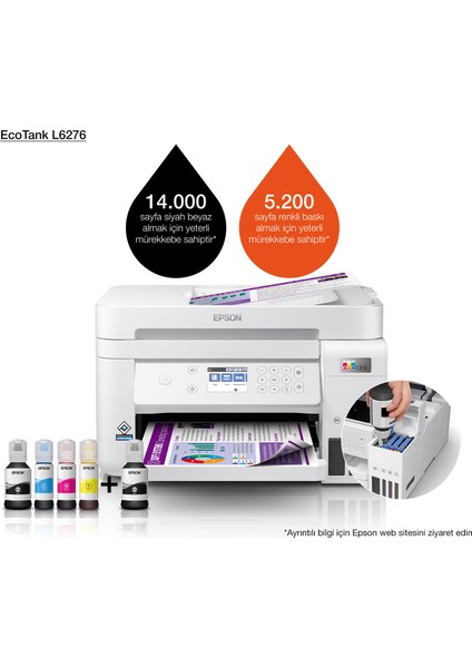 Ecotank L6376 A4 Çok Fonk. Yazıcı indirimleri